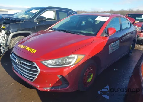 2017 Hyundai Elantra Se из США, поврежденный, VIN 5NPD74LF9HH096696